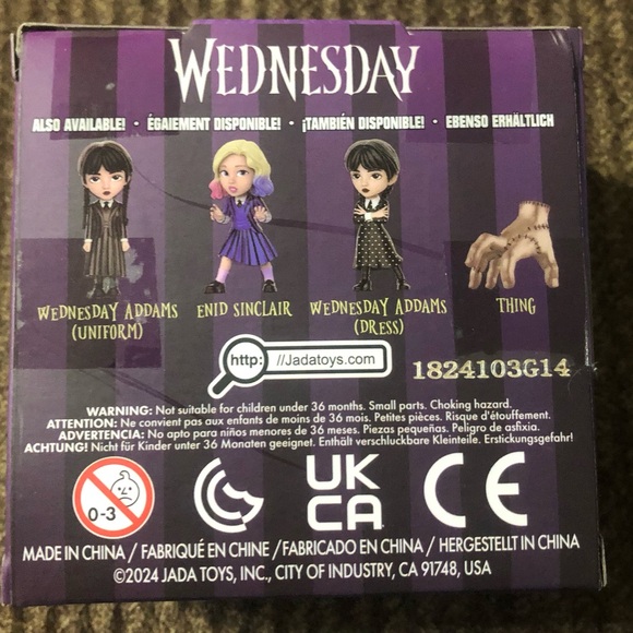WEDNESDAY ADDAMS METALFIGS BY JADA COLLECTIBLE FIGURE NEW IN BOX - Picture 2 of 5
